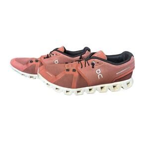 On Cloud Sneakers Running Shoes Red Rust and Black Waterproof Men's size 11